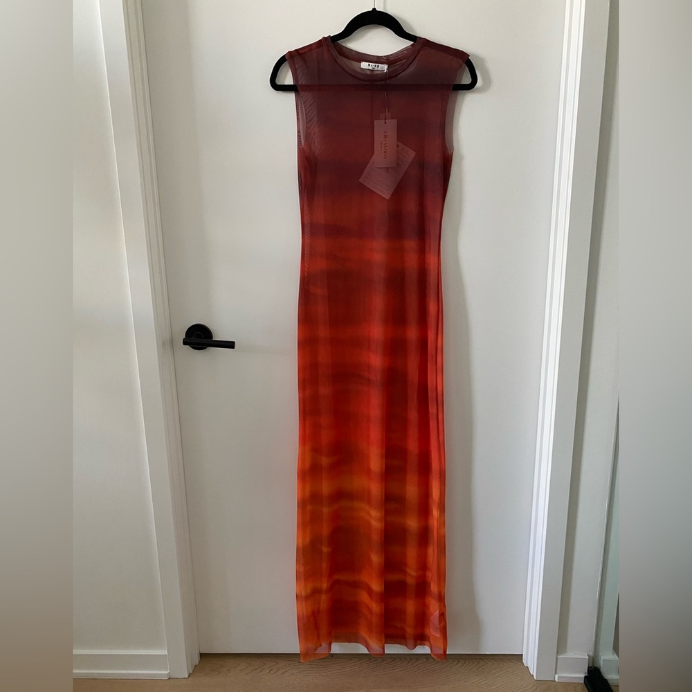 Na-Kd x Elin Warnqvist sunset mesh dress, medium, NWT - Picture 6 of 12